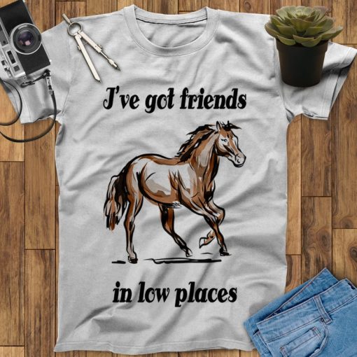 I've Got Friend In Low Places Horse T-Shirt