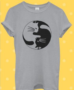 Kittens Ying Yang Cat Funny Cool T Shirt