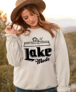 Lake Mode Distressed Vintage Crewneck Sweatshirt