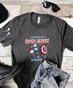 Marvel Captain America Teachers Are Super Heroes Premium Unisex T-shirt