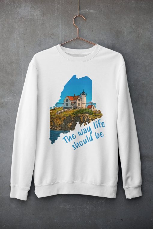 Nubble Lighthouse Maine Sweatshirt