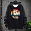 Resting Pit Face Funny Pitbull Lovers Hoodie