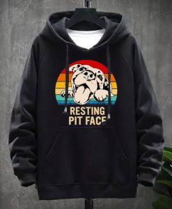 Resting Pit Face Funny Pitbull Lovers Hoodie