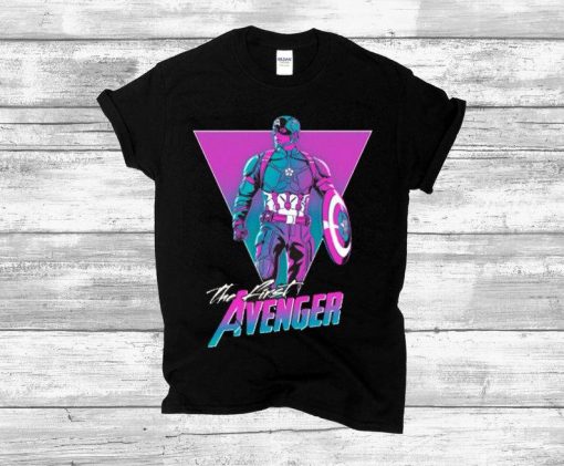 Retro Captain America T Shirt