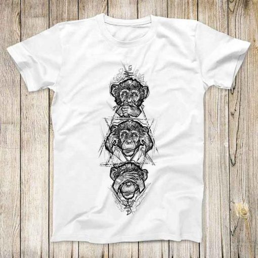 Three Wise Monkeys Super Cool Unisex T Shirt