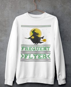 Broom Riding Witch - Frequent Flyer - Unisex Sweatshirt