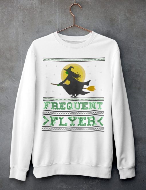 Broom Riding Witch - Frequent Flyer - Unisex Sweatshirt