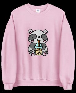 Cute Panda Bubble Tea Sweater