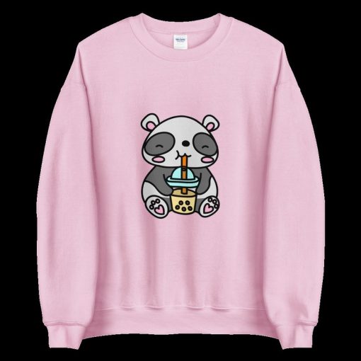 Cute Panda Bubble Tea Sweater