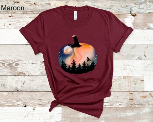 Northern Lights Pumpkin Shirt