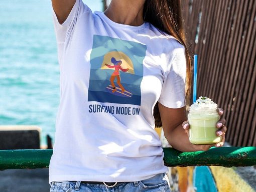 Surfing Mode On T-Shirt