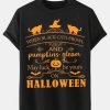 Black Cat May Luck Be Yours On Happy Halloween T-Shirt