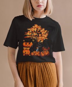 Black Cats & Pumpkins Shirt