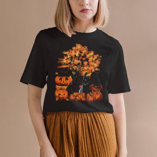 Black Cats & Pumpkins Shirt