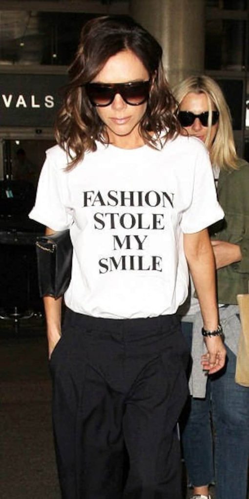 Fashion Stole My Smile ladies t-shirt