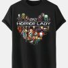 Heart Crazy Horror Lady Cotton Unisex T-Shirt