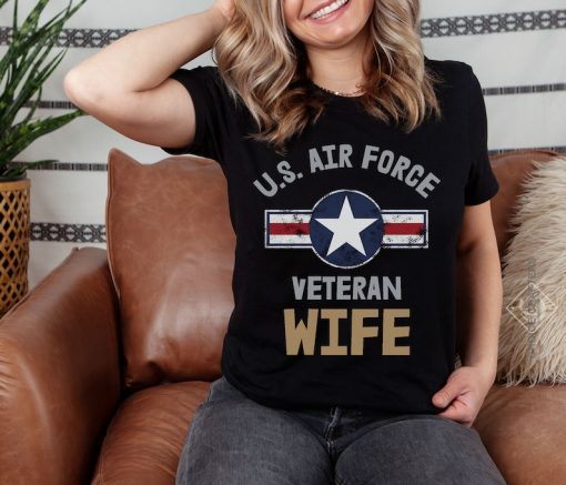 Proud Wife of Air Force Veteran Shirt