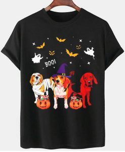 Pumpkin Boos Beagle Dog T-Shirt