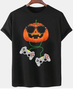 Pumpkin Gamer Halloween T-Shirt