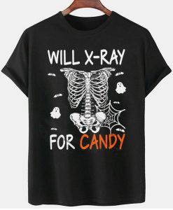 Skeleton Candy Radiology Gifts Shirt