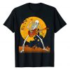 Skeleton Playing Guitar Electric Acoustic Halloween Costume T-Shirt