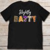 Slightly Batty Trick Or Treat Halloween Night Funny Spooky Tshirt