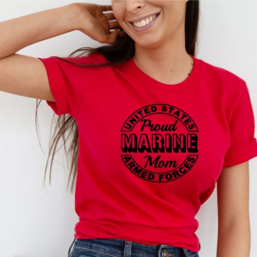 proud marine mom t shirt