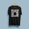 QR Code Black Unisex T-Shirt