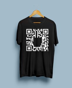 QR Code Black Unisex T-Shirt