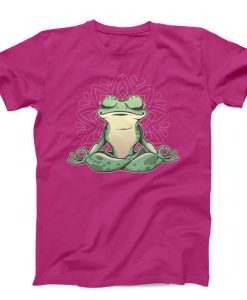 Frog Doing Yoga Unisex T-shirt