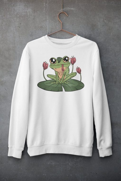 Frog In Leaf Sweatshirt