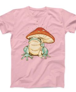 Frog Mushroom Umbrella Unisex T-shirt