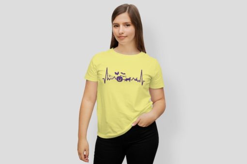 Heartbeat Line Halloween Unisex T-shirt