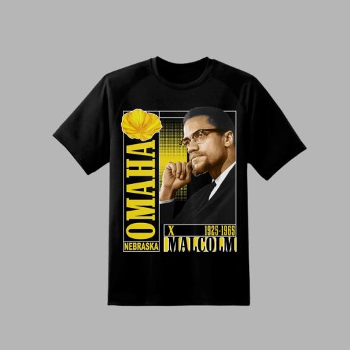 Malcom X inspired 90s style retro vintage graphic t shirt