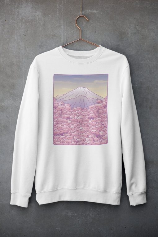 Pastel Mount Fuji Unisex Sweatshirt