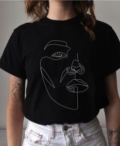 Abstract Face T Shirt