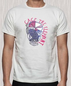 Cage The Elephant First Album Cover Logo Mens White TShirt