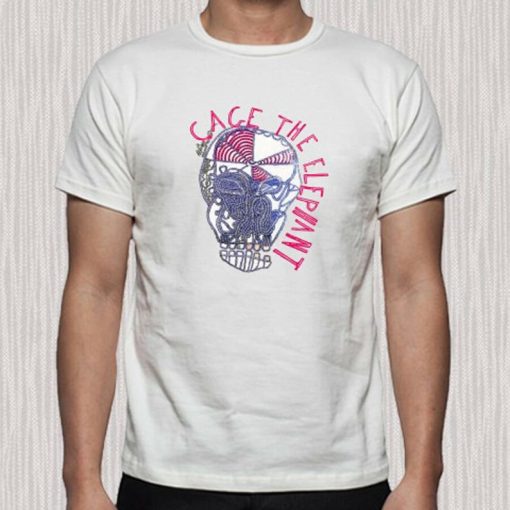 Cage The Elephant First Album Cover Logo Mens White TShirt