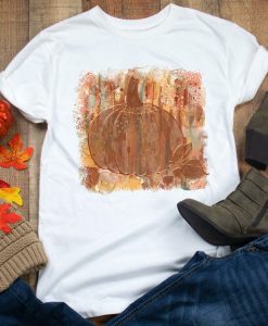 Fall pumpkin background T-shirt