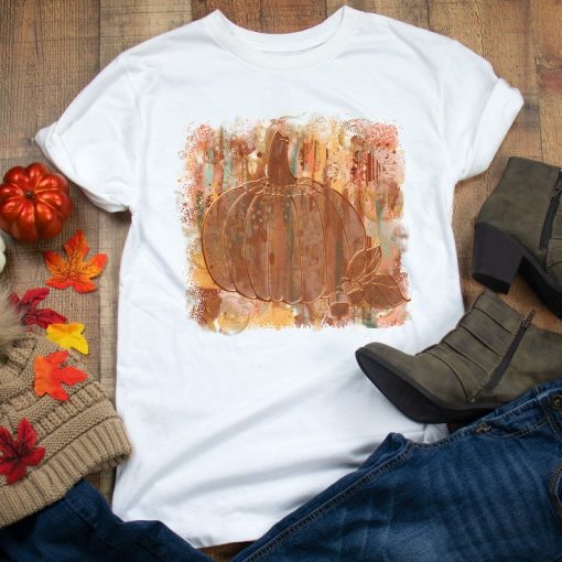 Fall pumpkin background T-shirt