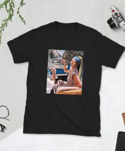 Girl With Pearl Earring + Van Gogh Holiday Unisex T-Shirt