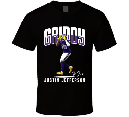 Justin Jefferson Griddy Minnesota Professional Football T Shirt