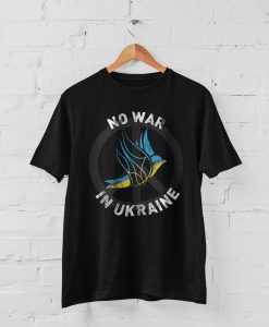 No War In Ukraine Peace Sign T-Shirt