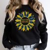 Peace for Ukraine Sunflower Leopard Sweatshirt