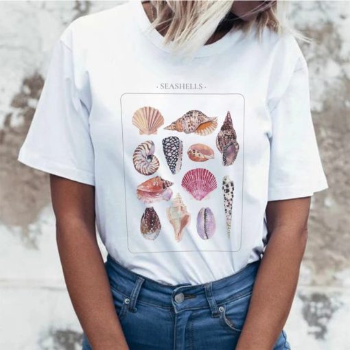 Seashells Illustration T Shirt