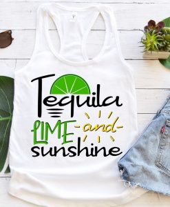 Tequila lime and sunshine tanktop