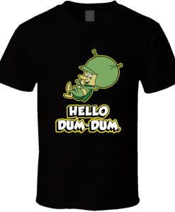 he Great Gazoo Hello Dum Dum Flintstones Cartoon Retro Fan T Shirt