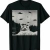 Alien UFO Funny Cat T-Shirt