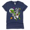 Astronaut Riding T-Rex Dinosaur Shirt