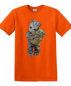 BABY YODA BABY GROOT FUNNY T-SHIRT